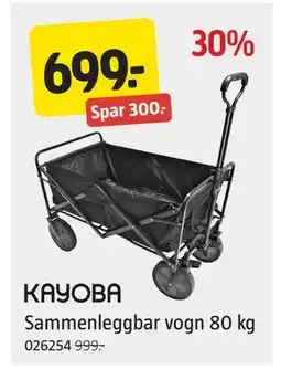 Jula Sammenleggbar vogn 80 kg, NOK 699 tilbud