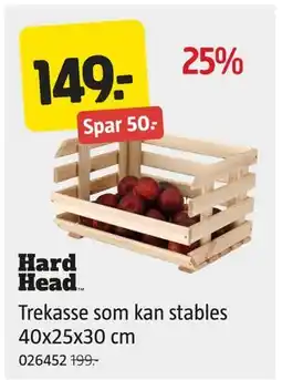 Jula Trekasse som kan stables 40x25x30 cm, NOK 149 tilbud
