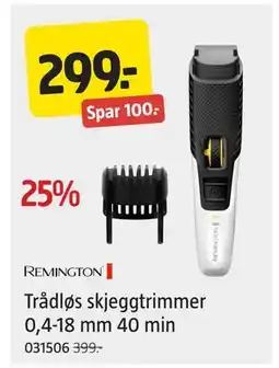 Jula Trådløs skjeggtrimmer, NOK 299 tilbud