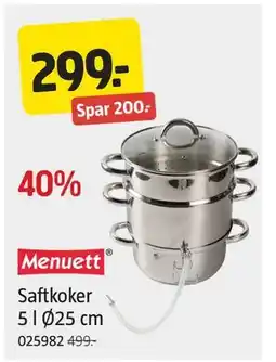 Jula Saftkoker 5 l Ø25 cm, NOK 299 tilbud
