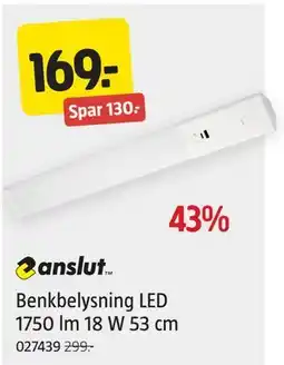 Jula Benkbelysning LED, NOK 169 tilbud