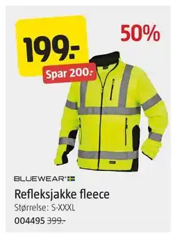 Jula Refleksjakke fleece, NOK 199 tilbud