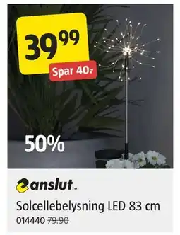 Jula Solcellebelysning LED 83 cm, NOK 39.99 tilbud