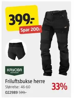 Jula Friluftsbukse herre, NOK 399 tilbud