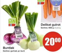 Spar Buntløk, NOK 20 tilbud