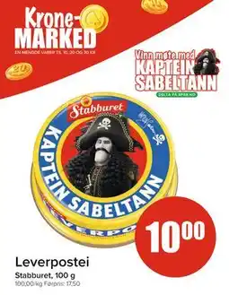 Spar Leverpostei, NOK 10 tilbud
