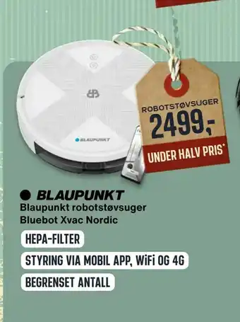 Skousen Blaupunkt robotstøvsuger Bluebot Xvac Nordic tilbud