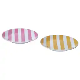 IKEA Klippakleja Asjett, mønstret/gul rosa, 15 cm tilbud