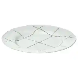 IKEA Upplaga Asjett, mønstret/hvit, 22 cm tilbud