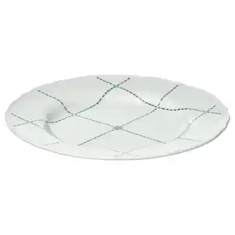 IKEA Upplaga Asjett, mønstret/hvit, 22 cm tilbud