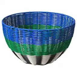 IKEA DjurtrÄnare Kurv, hvit/svart/grå/blå, 32x19 cm tilbud