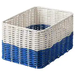 IKEA DjurtrÄnare Kurv, hvit/blå, 18x25x14 cm tilbud