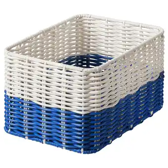 IKEA DjurtrÄnare Kurv, hvit/blå, 18x25x14 cm tilbud