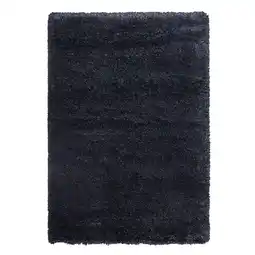 IKEA Vollerslev Teppe, lang lugg, mørk blå, 133x195 cm tilbud