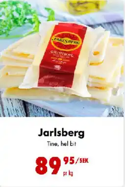 Nordby Supermarket Jarlsberg Tine, hel bit tilbud