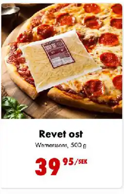 Nordby Supermarket Revet ost Wernerssons, tilbud