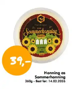 Havaristen Honning as Sommerhonning tilbud