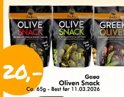 Havaristen Gaea Oliven Snack tilbud