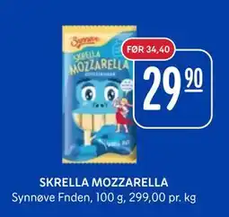 Rema 1000 SKRELLA MOZZARELLA, NOK 29.9 tilbud