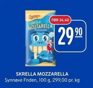 Rema 1000 SKRELLA MOZZARELLA, NOK 29.9 tilbud