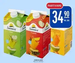 Rema 1000 SUNNIVA JUICE, NOK 34.9 tilbud