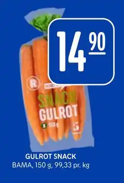 Rema 1000 GULROT SNACK, NOK 14.9 tilbud