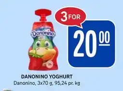 Rema 1000 DANONINO YOGHURT, NOK 20 tilbud