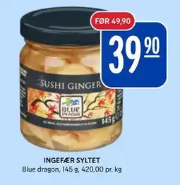 Rema 1000 INGEFÆR SYLTET, NOK 39.9 tilbud