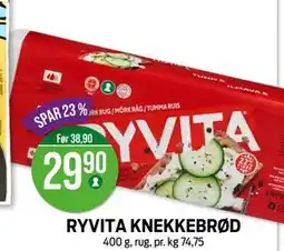 Kiwi RYVITA KNEKKEBRØD, NOK 29.9 tilbud