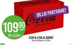 Kiwi COCA-COLA ZERO, NOK 109 tilbud