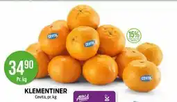 Kiwi KLEMENTINER, NOK 34.9 tilbud