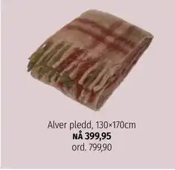 Nille Alver pledd, NOK 399.95 tilbud