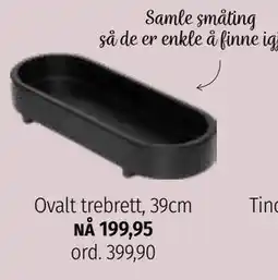 Nille Ovalt trebrett, NOK 199.95 tilbud