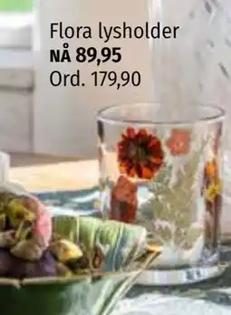 Nille Flora lysholder, NOK 89.95 tilbud