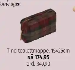 Nille Tind toalettmappe, NOK 174.95 tilbud