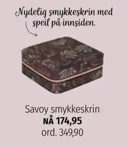 Nille Savoy smykkeskrin, NOK 174.95 tilbud