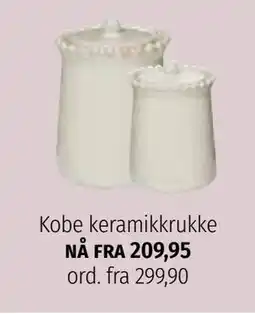 Nille Kobe keramikkrukke tilbud