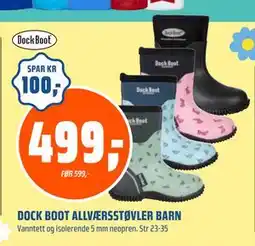 Coop Obs DOCK BOOT ALLVÆRSSTØVLER BARN, NOK 499 tilbud
