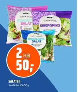 Coop Obs SALATER, NOK 50 tilbud
