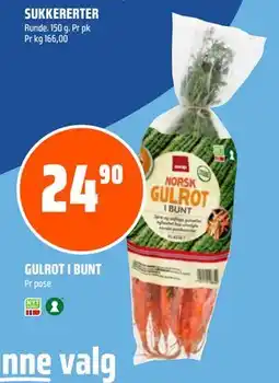 Coop Obs GULROT I BUNT, NOK 24.9 tilbud