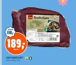 Coop Obs COOP BANKEKJØTT, NOK 189 tilbud