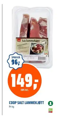 Coop Obs COOP SALT LAMMEKJØTT, NOK 149 tilbud