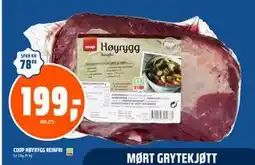 Coop Obs COOP HØYRYGG BEINFRI, NOK 199 tilbud