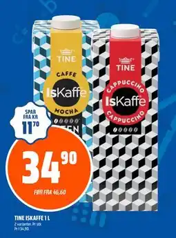 Coop Obs TINE ISKAFFE 1 L, NOK 34.9 tilbud