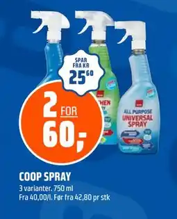 Coop Obs COOP SPRAY, NOK 60 tilbud
