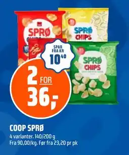 Coop Obs COOP SPRØ, NOK 36 tilbud