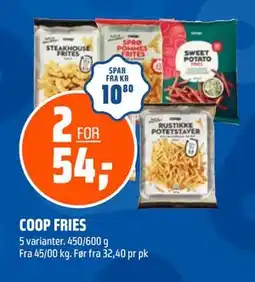 Coop Obs COOP FRIES, NOK 54 tilbud