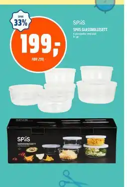 Coop Obs SPiiS GLASSBOLLESETT, NOK 199 tilbud