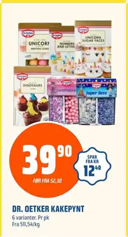 Coop Obs DR. OETKER KAKEPYNT, NOK 39.9 tilbud