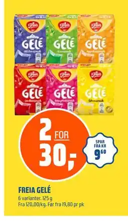 Coop Obs FREIA GELÉ, NOK 30 tilbud